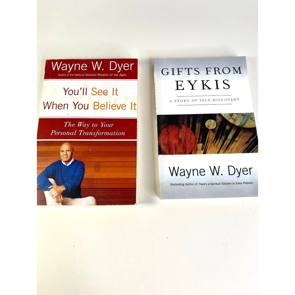 Set of 2 Wayne Dyer Books Gifts from Eykis and You'll See It When You Believe It